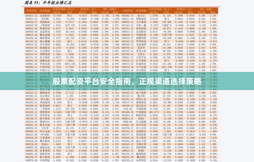 股票配资平台安全指南，正规渠道选择策略